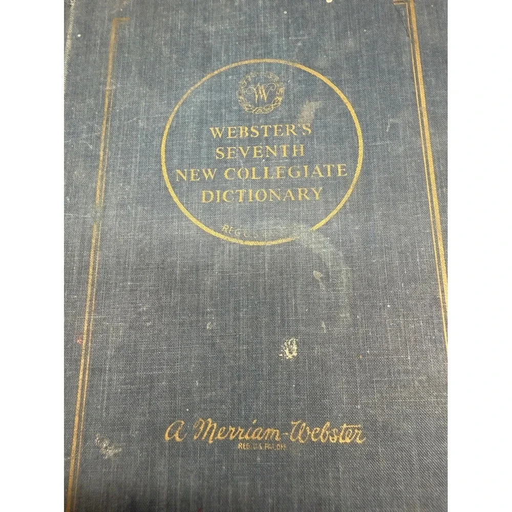 Vintage Websters Seventh New Collegiate Dictionary Hardcover 1970 Merriam Co